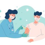 تزریق واکسن آنفولانزا توسط پرستار برای تقویت ایمنی بدن